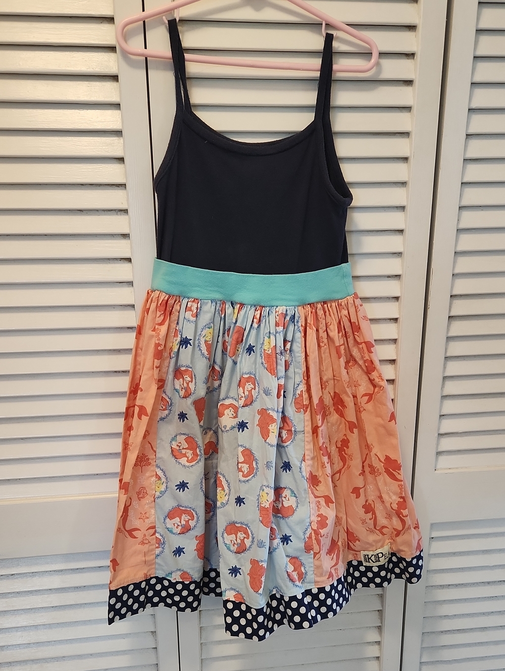 Disney Ariel Navy, Coral & Aqua Mermaid Panel Dress